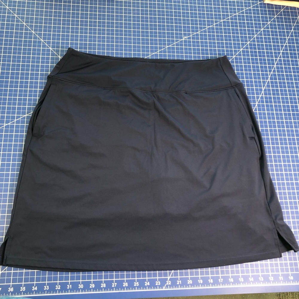 Plus Size Navy Athletic Skort